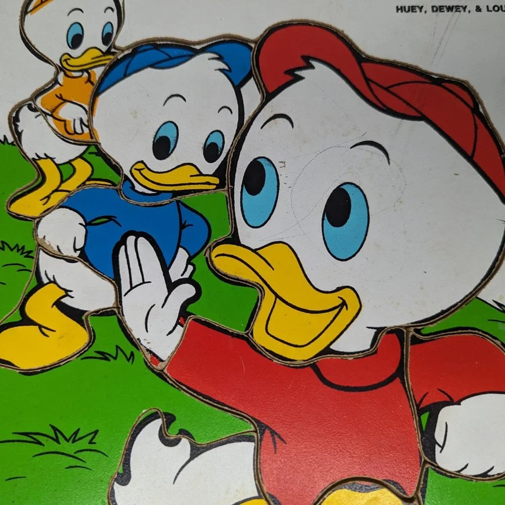 Vintage Playskool Disney Huey, Louie and Dewey Puzzle
